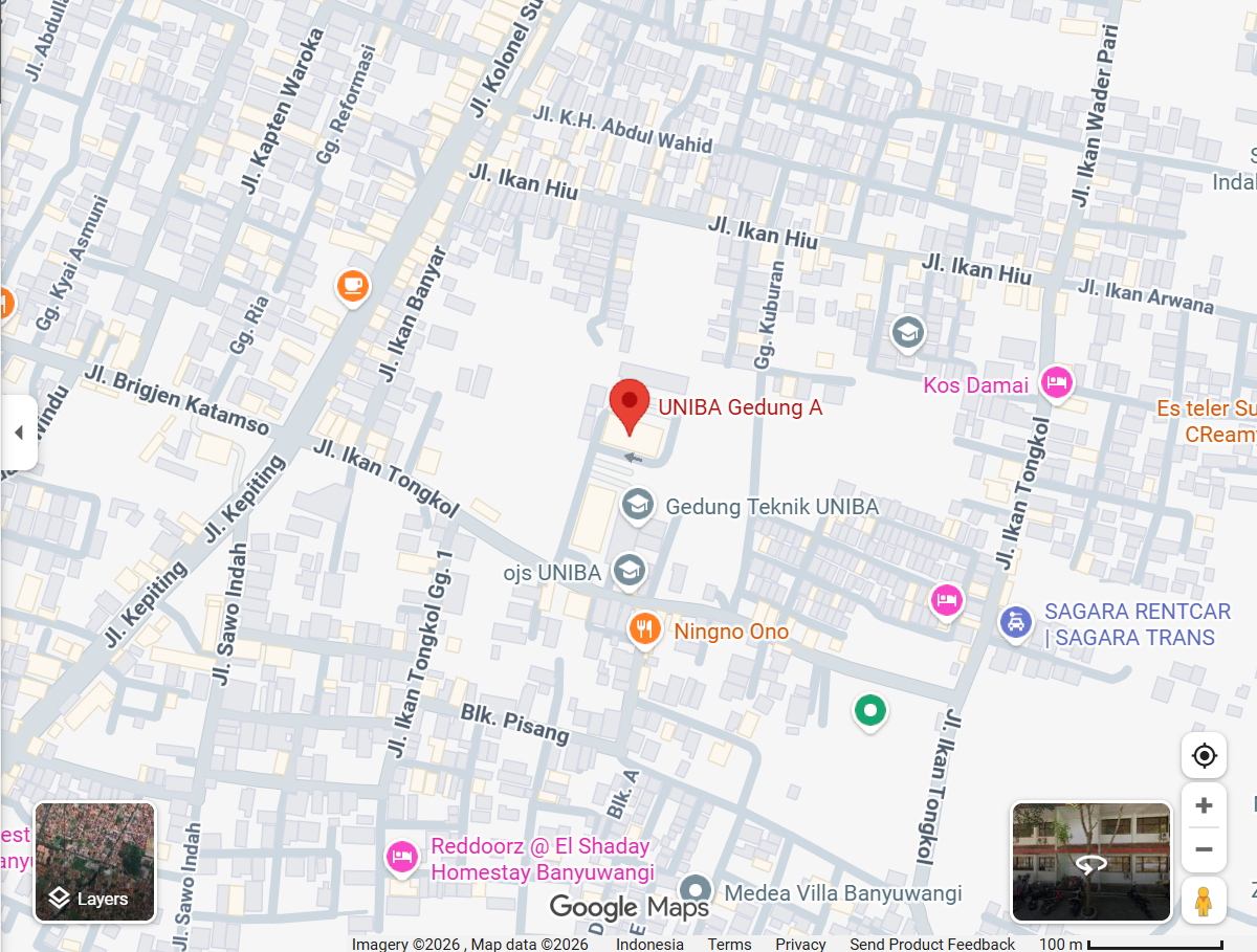 Peta Lokasi UNIBA